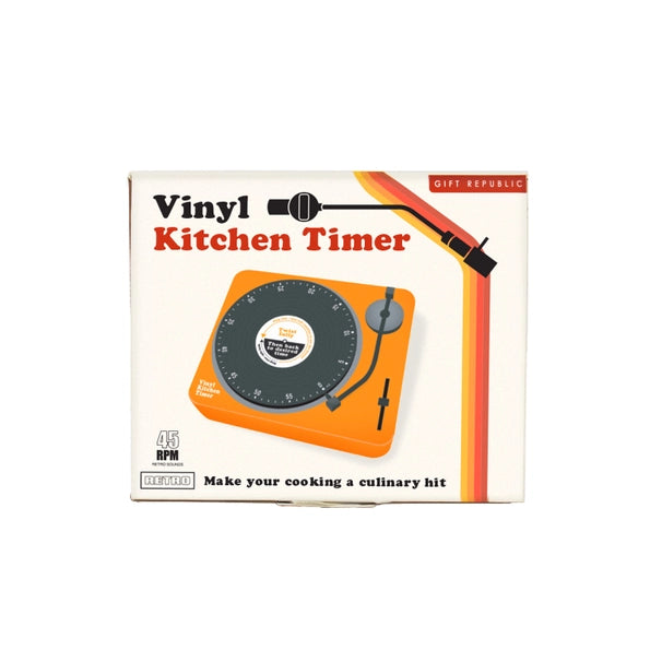 Retro Vinyl Player Kitchen Timer